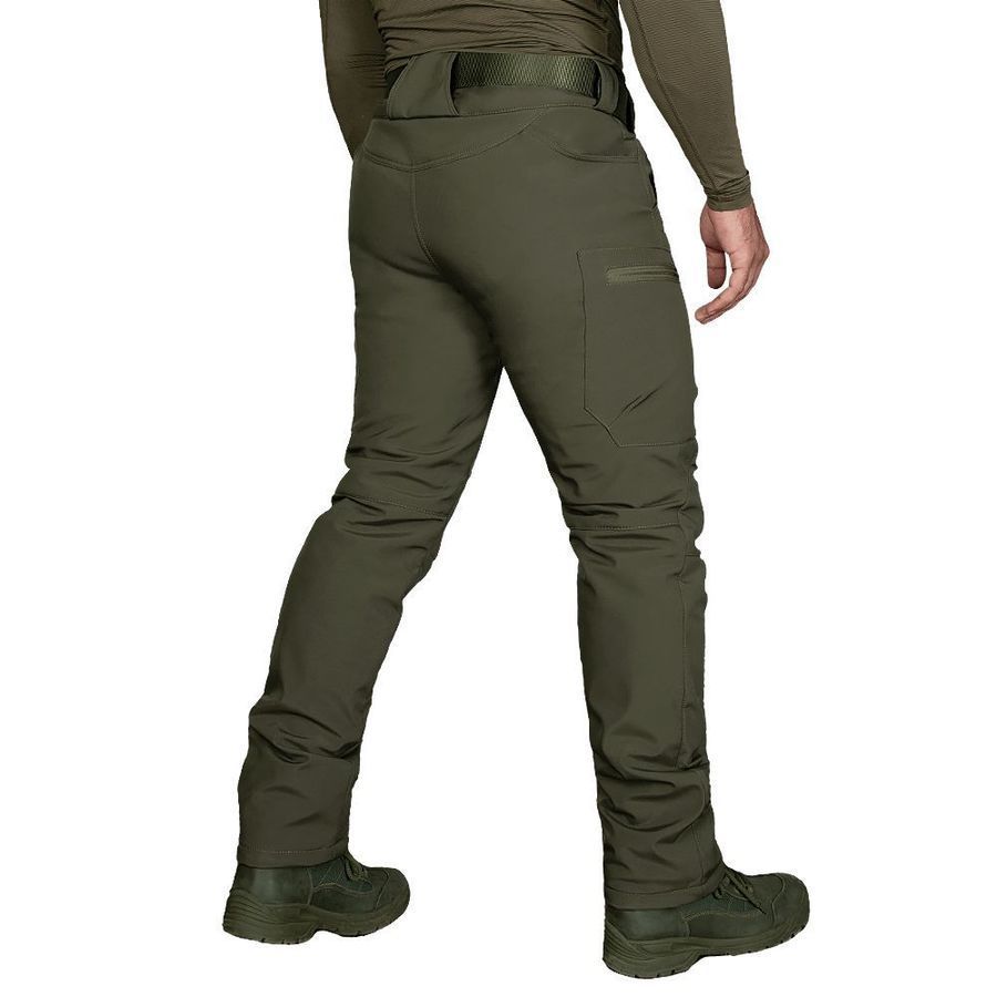 Охотничьи зимние брюки Cyclone оливковые Camotec фото
