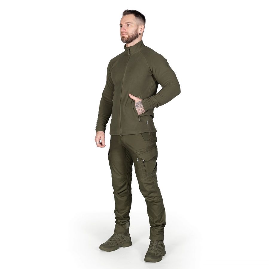 Мужская военная тактическая флисовая кофта Meadow 8517 олива Camotec фото