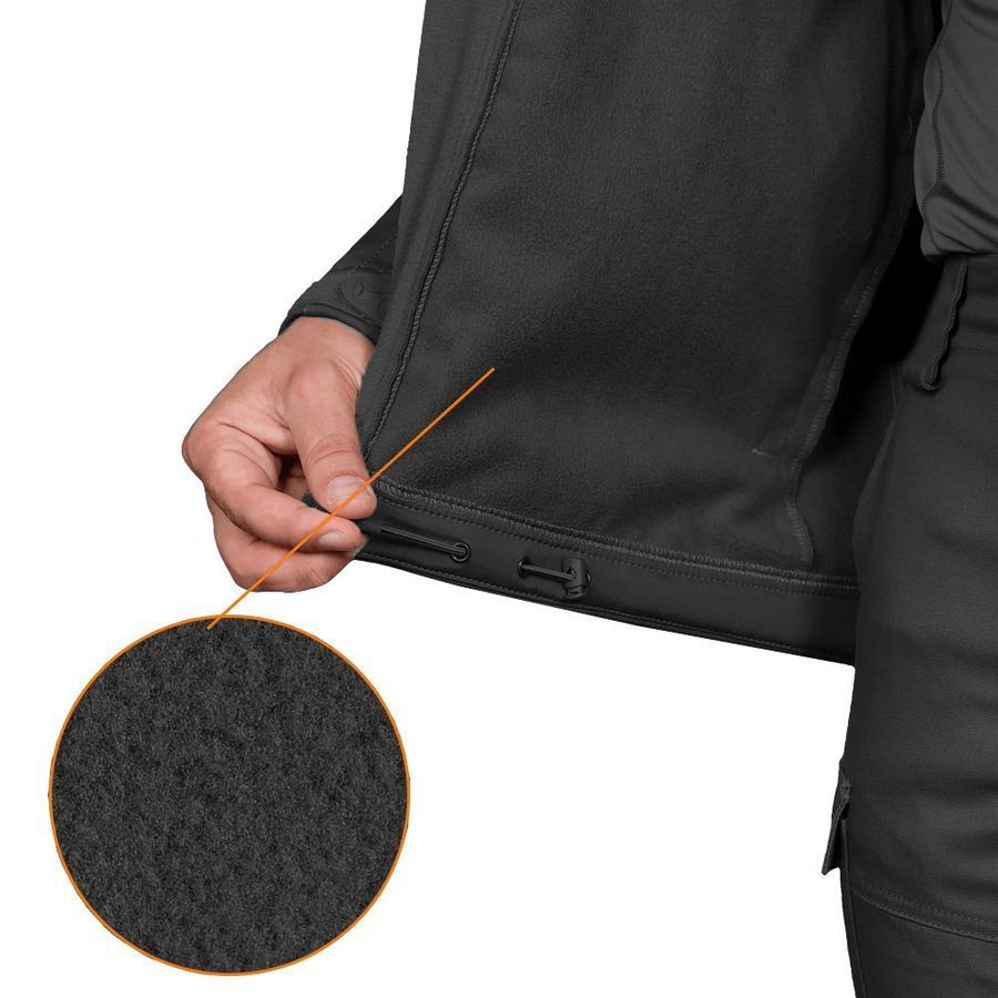Демісезонна повсякденна куртка Softshell Rubicon чорна Camotec фото