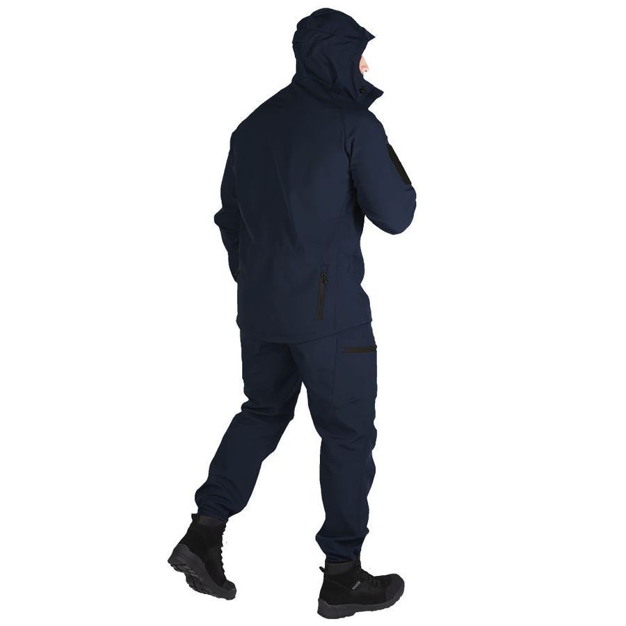 Демисезонный мужской военный костюм Softshell Dark Blue Camotec фото