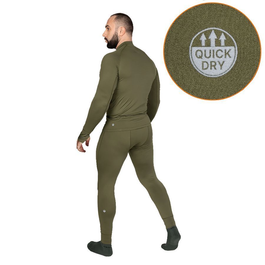 Чоловічий комплект термобілизни LVL1 2.0 (8366) Олива Camotec фото
