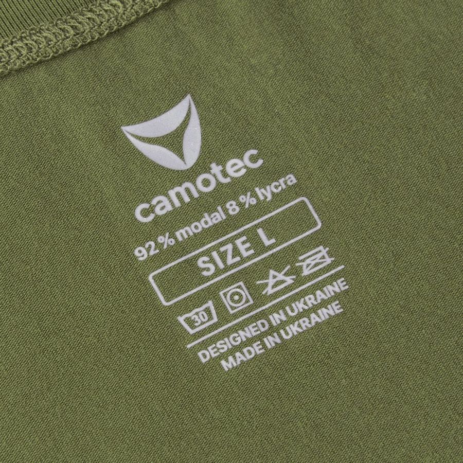 Футболка Modal с принтом зеленая Camotec фото