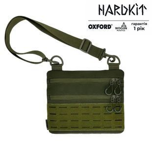 Тактична чоловіча сумка через плече RoKit Olive M із MOLLE та панеллю велкро фото