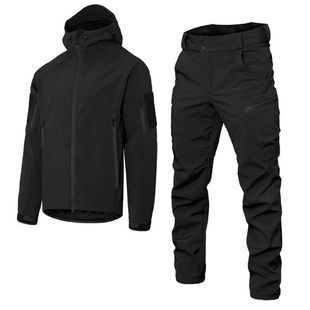 Демисезонный мужской военный костюм Softshell 2.0 Black Camotec фото
