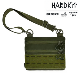 Тактична чоловіча сумка через плече RoKit Olive M із MOLLE та панеллю велкро фото