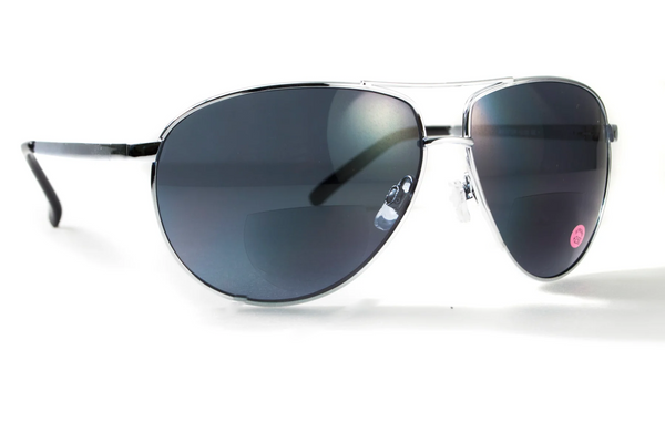 Біфокальні окуляри Global Vision Aviator Bifocal (+2.0) (gray) сірі фото