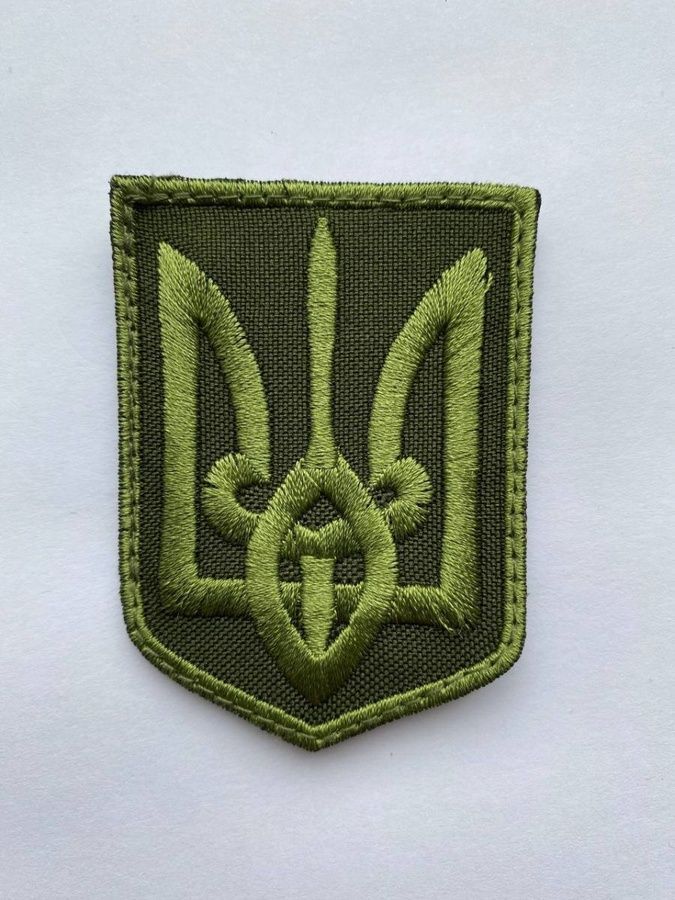 Шеврон-патч Герб Украины на липучке фото