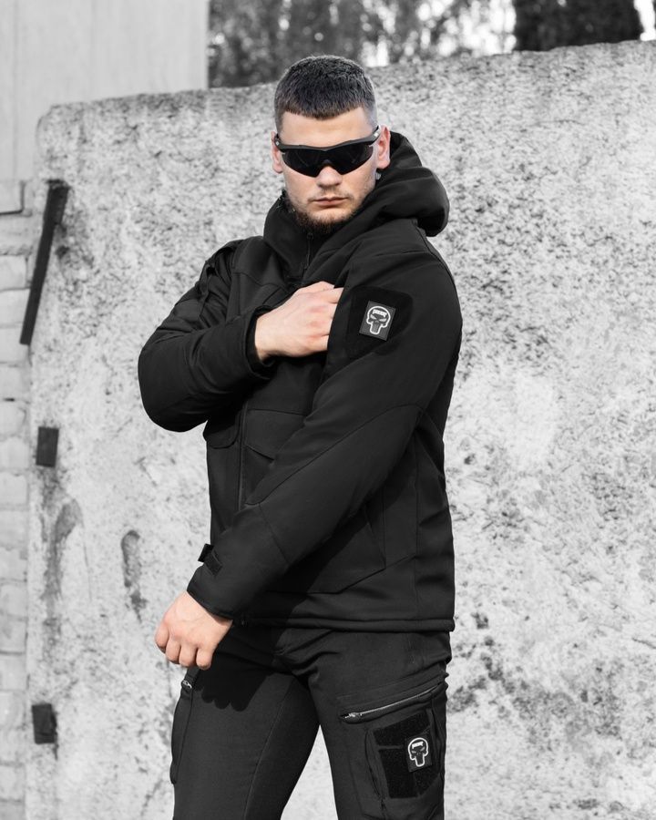 Куртка тактична зимова BEZET Штурм чорний фото