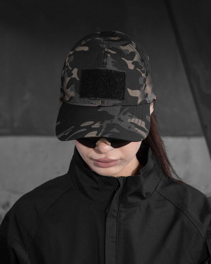 Тактическая женская бейсболка BEZET Military черный мультикам фото
