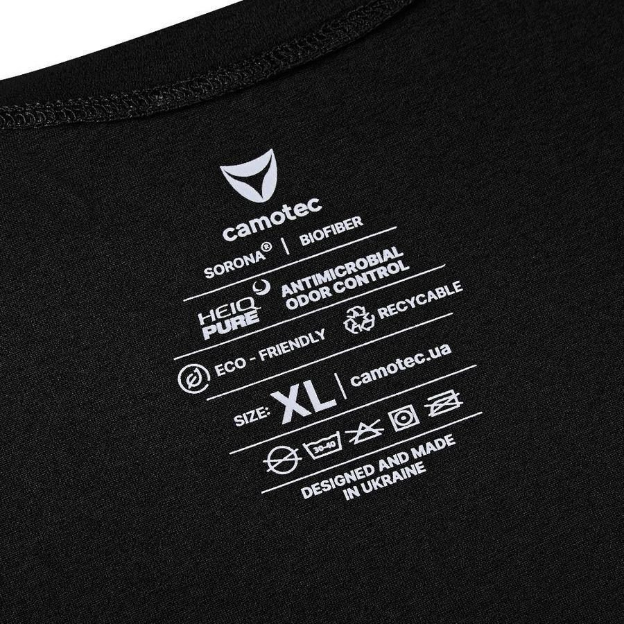 Футболка Totem V-neck черная Camotec фото