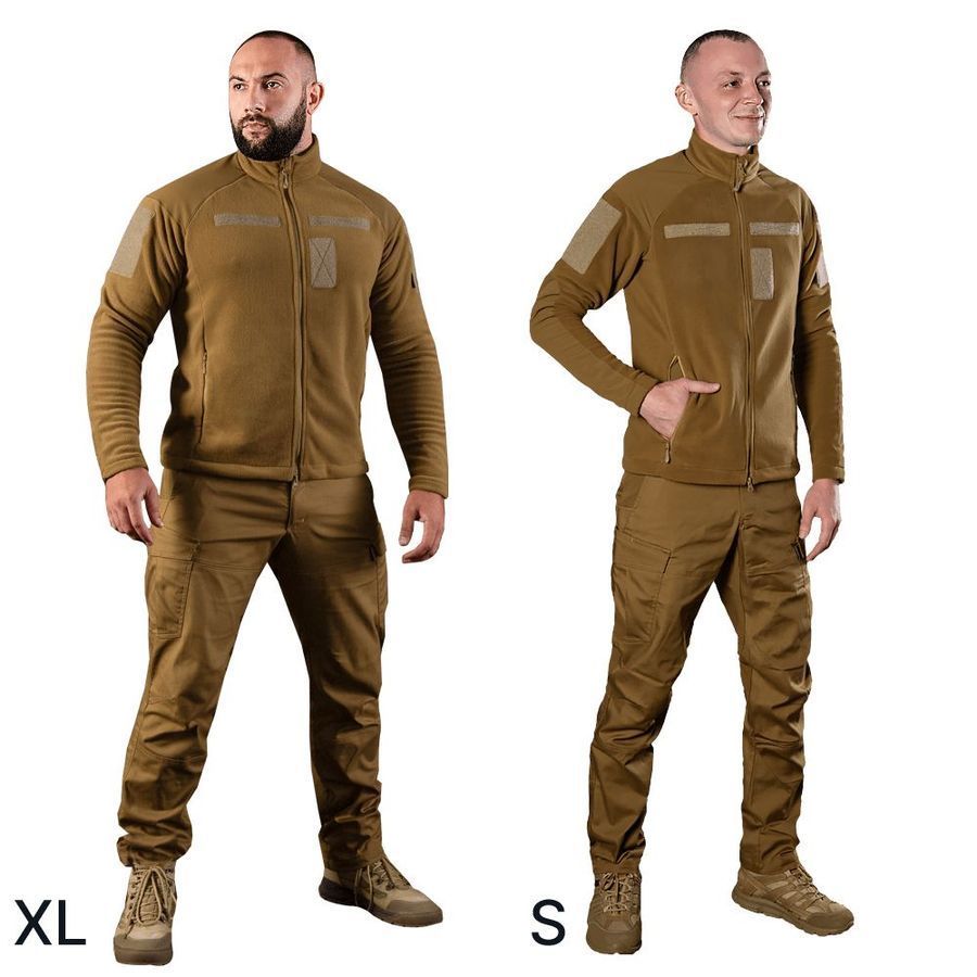 Мужская военная тактическая флисовая кофта Commander . койот Camotec фото