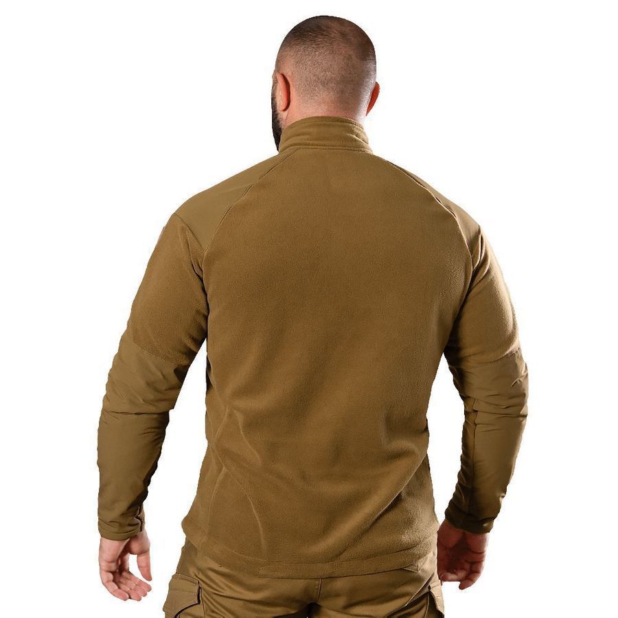 Мужская военная тактическая флисовая кофта Commander . койот Camotec фото