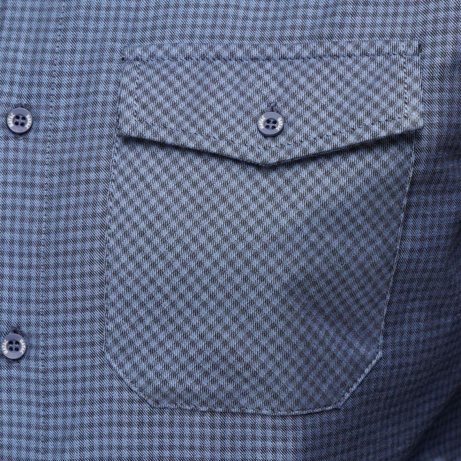 Сорочка UATAC в клітинку Синя | S фото