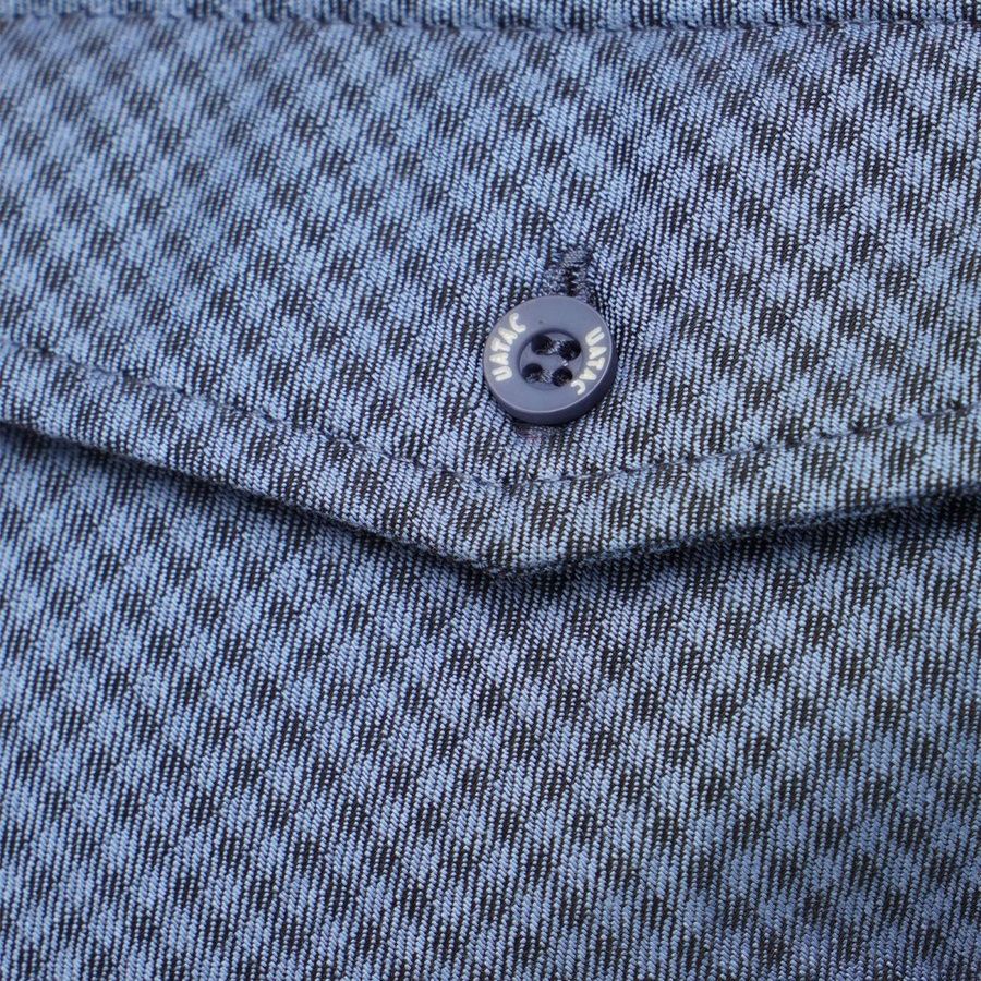 Сорочка UATAC в клітинку Синя | S фото