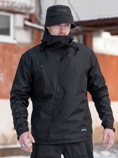 Куртка вітровка BEZET Сенсей чорний фото