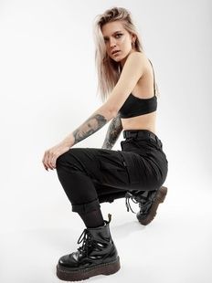 Карго брюки жіночі BEZET Xena black'20 фото