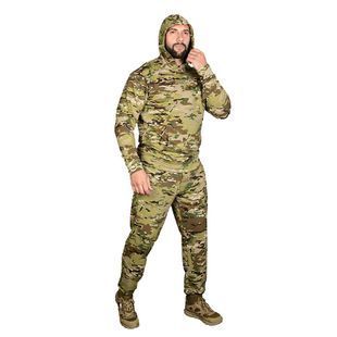 Летний мужской военный повседневный спортивный костюм Basic Hood. Multicam Camotec фото