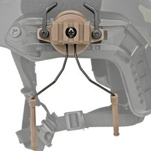 Кріплення адаптер на каску шолом HL-ACC-43-T для навушників Peltor/Earmor/Walkers (tan) фото