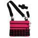Тактическая мужская сумка через плечо RoKit Pink Black M с MOLLE и панелью велкро фото 2