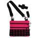 Тактична чоловіча сумка через плече RoKit Pink Black M із MOLLE та панеллю велкро фото 2