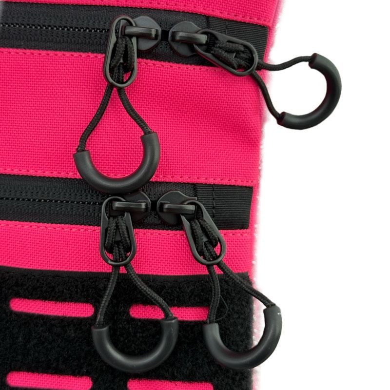 Тактична чоловіча сумка через плече RoKit Pink Black M із MOLLE та панеллю велкро фото