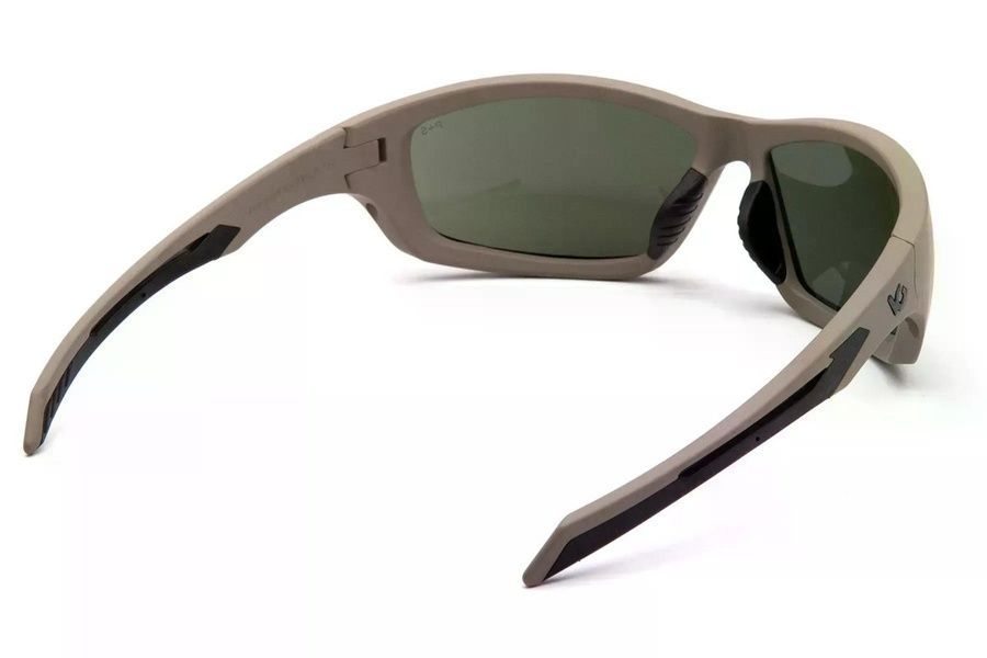Окуляри Venture Gear Tactical Howitzer Tan (forest gray) Anti-Fog, чорно-зелені в пісочній оправі фото