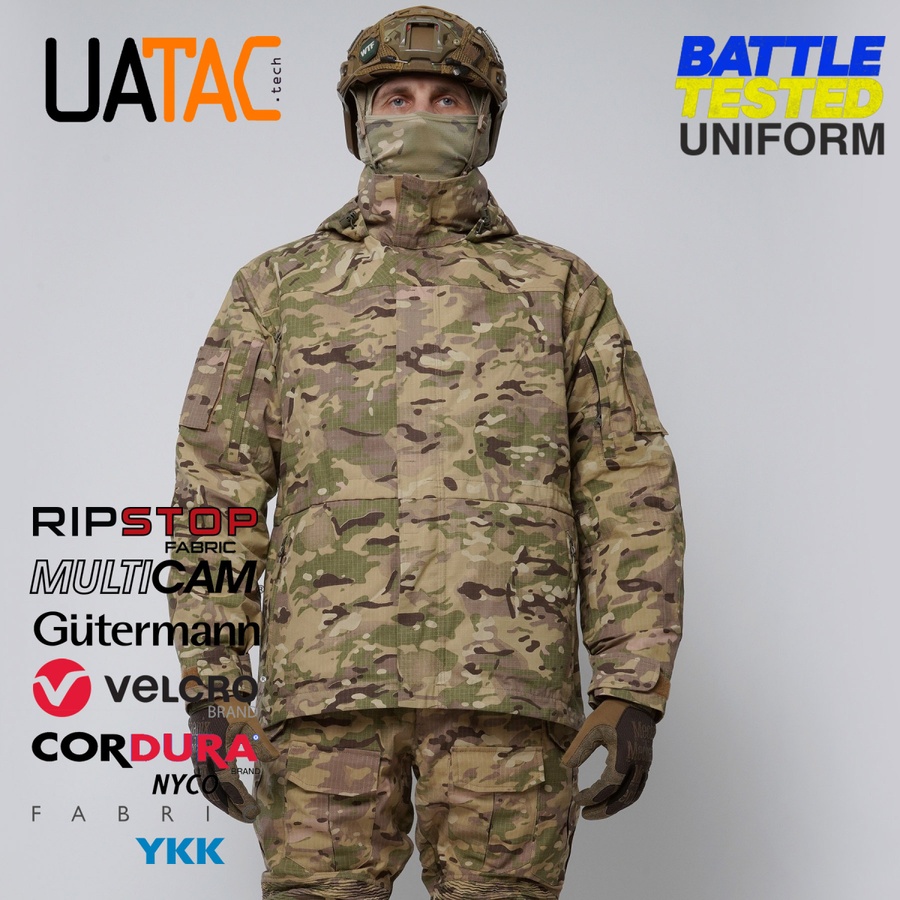 Комплект штурмові штани + куртка. Демісзон UATAC GEN 5.2 Multicam STEPPE (Степ) M фото