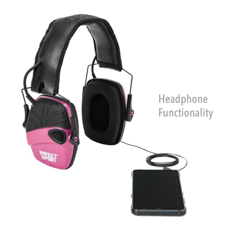 Активні захисні навушники Howard Leight Impact Sport R-02523 Pink фото