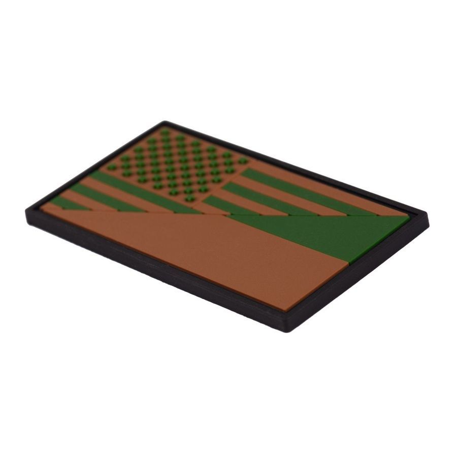 ПВХ патч (шеврон) "Прапор Укр/США" олива фото