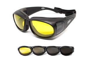 Захисні окуляри маска Global Vision Outfitter Photochromic (yellow) Anti-Fog, фотохромні жовті фото