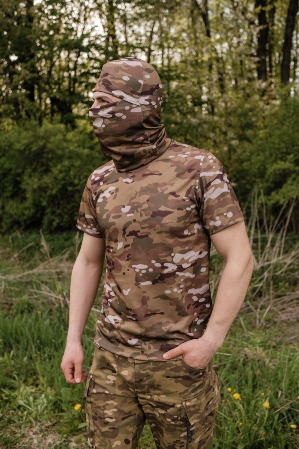 Чоловіча футболка поло Coolmax Multicam Kiborg фото