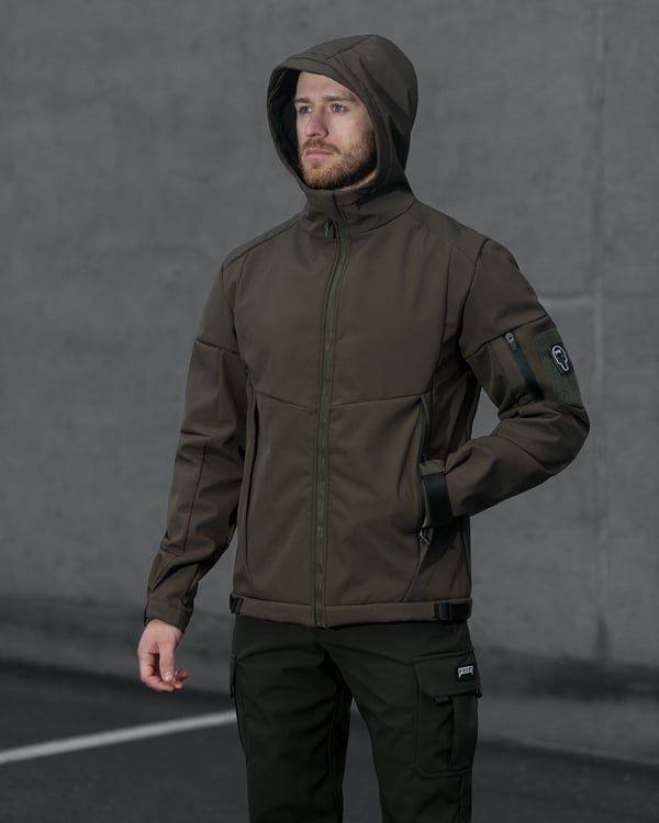 Куртка Softshell BEZET Робокоп 2.0 хаки фото