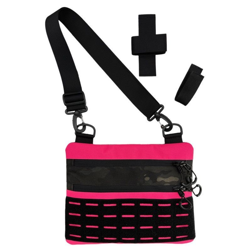 Тактична чоловіча сумка через плече RoKit Pink Multicam M із MOLLE та панеллю велкро фото