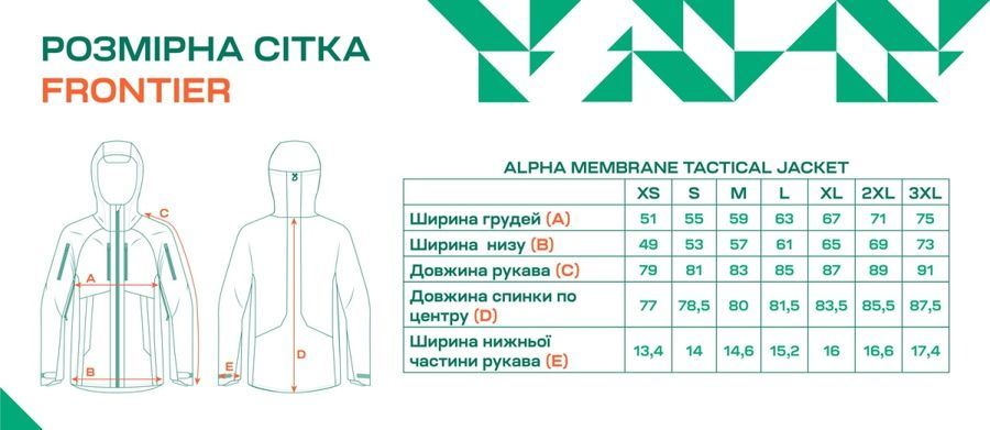 Куртка Frontier Alpha XXXL 20K/20K Olive фото
