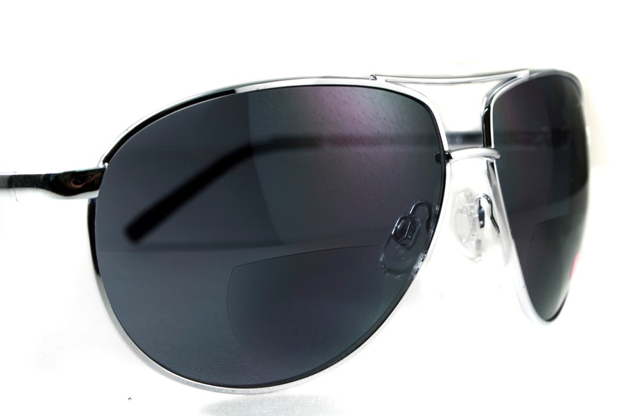 Бифокальные очки Global Vision Aviator Bifocal (+3.0) (gray) серые фото