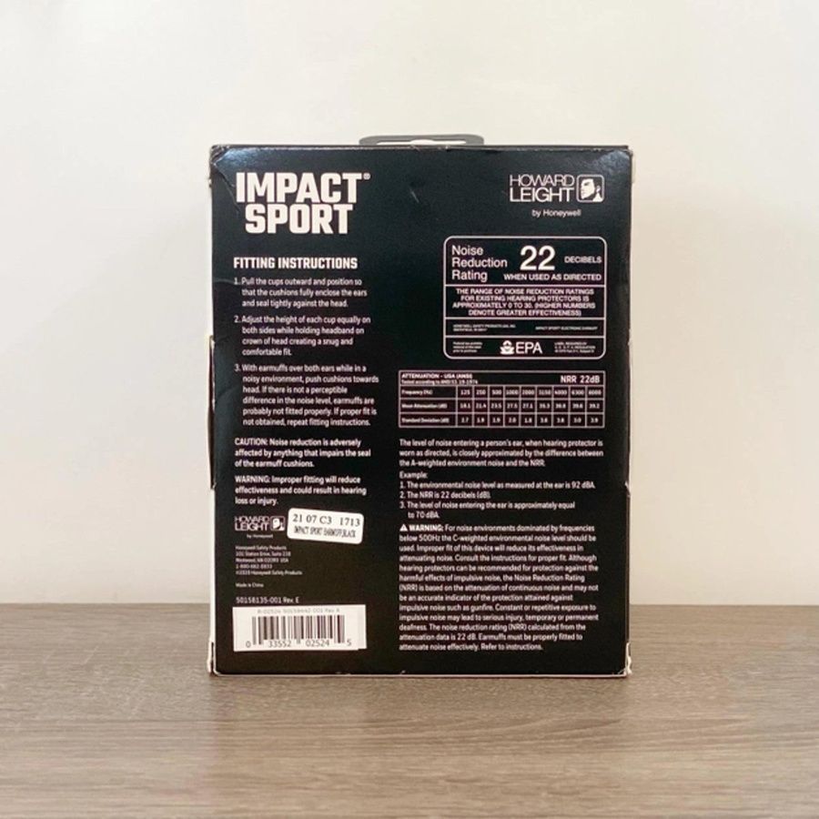 Активные защитные наушники Howard Leight Impact sport R-02524 Black фото