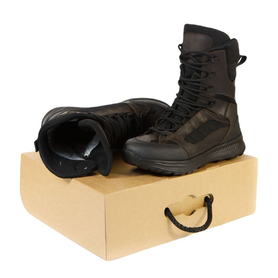 Берці черевики тактичні темний койот (Високі) фото Берці черевики тактичні темний койот (Високі) фото