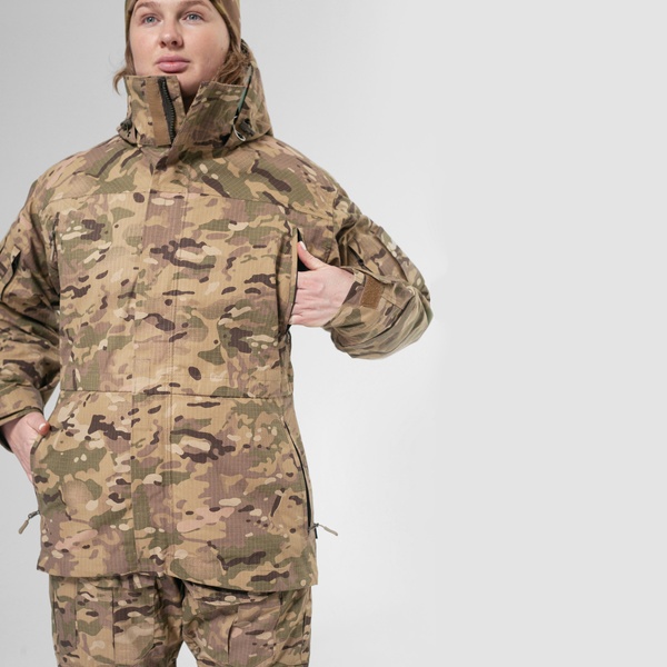 Жіноча штурмова куртка Gen 5.2 Multicam (STEPPE) UATAC. Куртка пара з флісом M фото