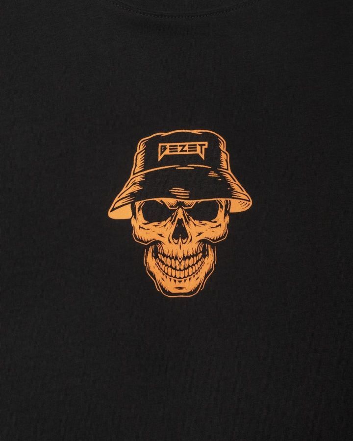 Футболка Skull чорна BEZET фото