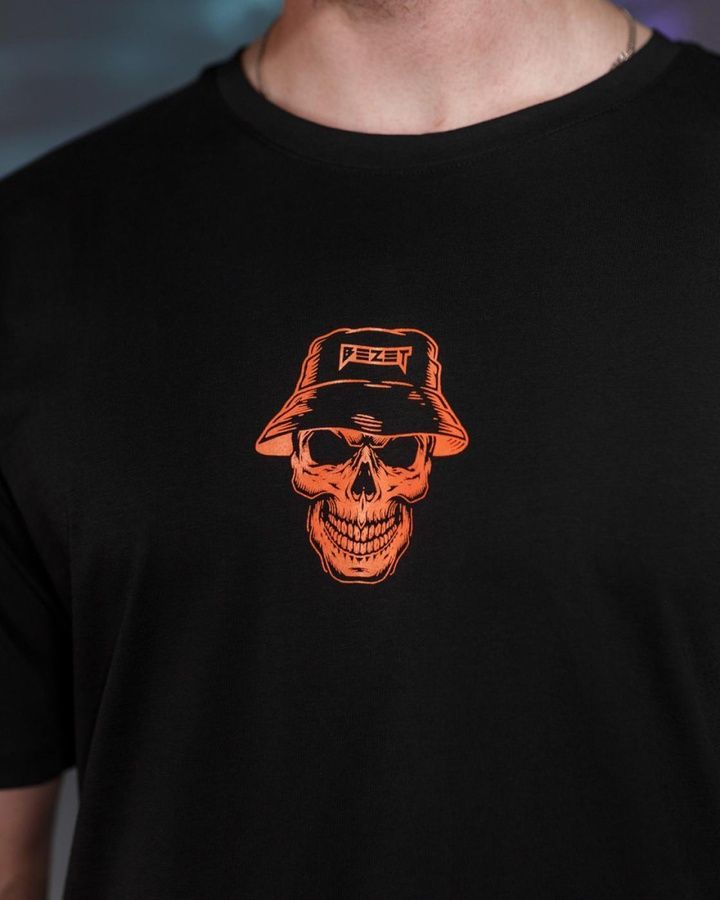 Футболка Skull чорна BEZET фото
