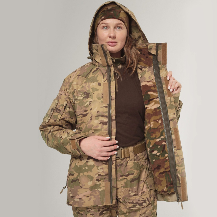 Женская штурмовая куртка Gen 5.2 Multicam (STEPPE) UATAC. Куртка пара з флісом M фото