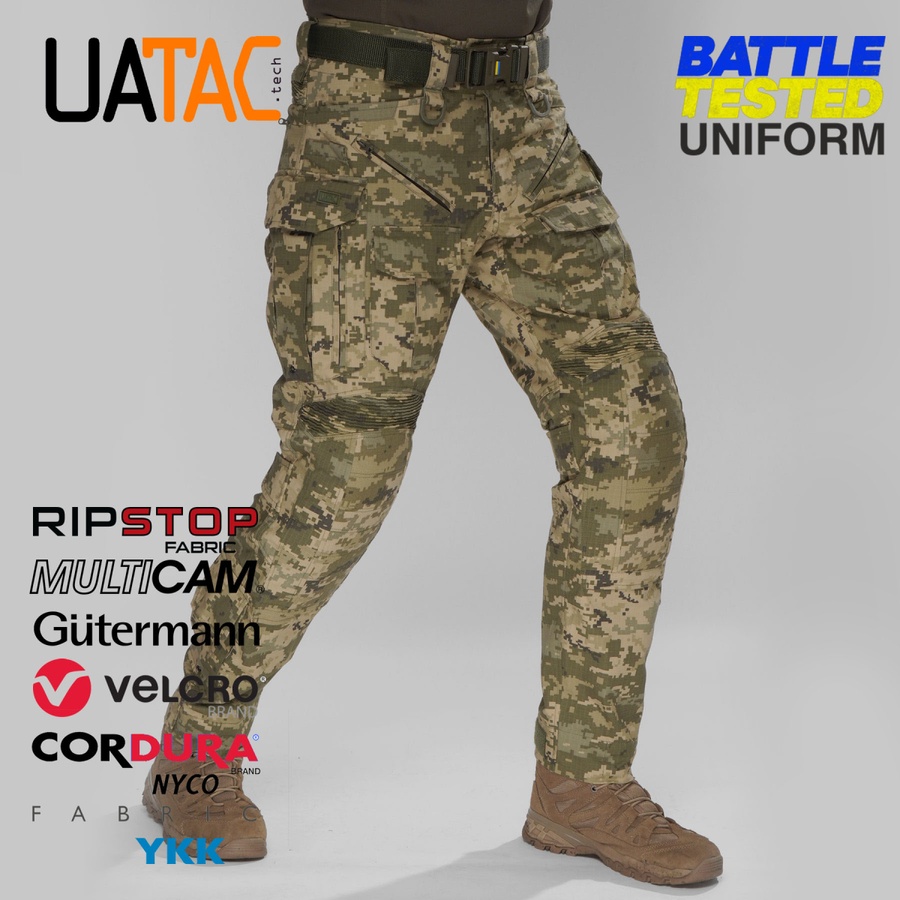 Комплект військової форми (Штани+убакс) UATAC Gen 5.5 Pixel mm14 S фото