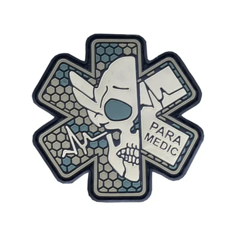 Шеврон-патч Парамедик ПВХ на липучці фото Шеврон-патч Парамедик ПВХ на липучці фото