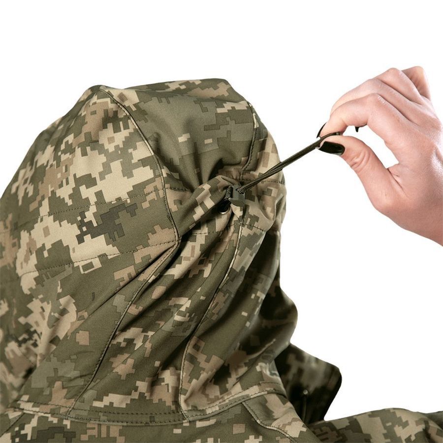 Демисезонная женская военная куртка Softshell Pani Pixel Camotec фото