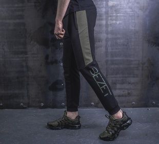 Спортивні штани BEZET Freestyle black / khaki'19 фото
