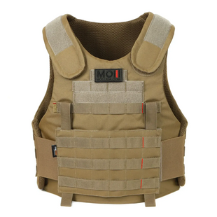 Балістична майка 1 або 2 класу ДСТУ, модульний жилет, койот MOLLI