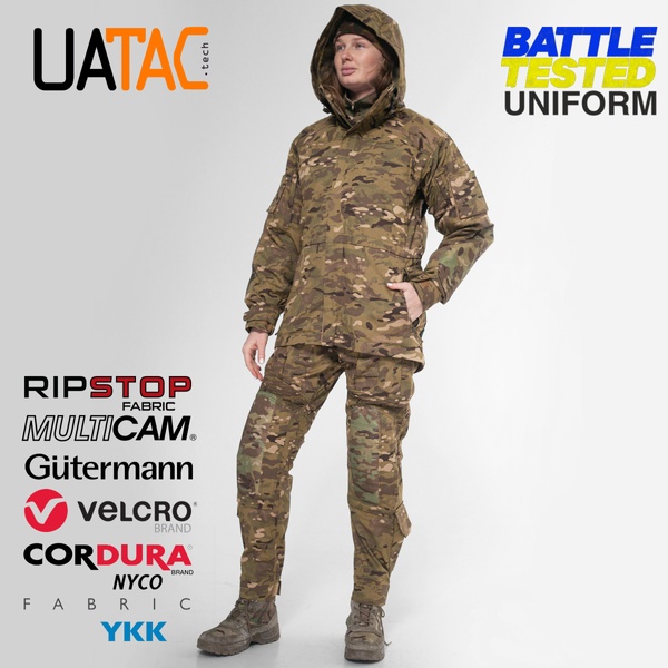 Жіночий комплект штурмові штани + куртка. Демісезон UATAC GEN 5.2 Multicam OAK (Дуб) L