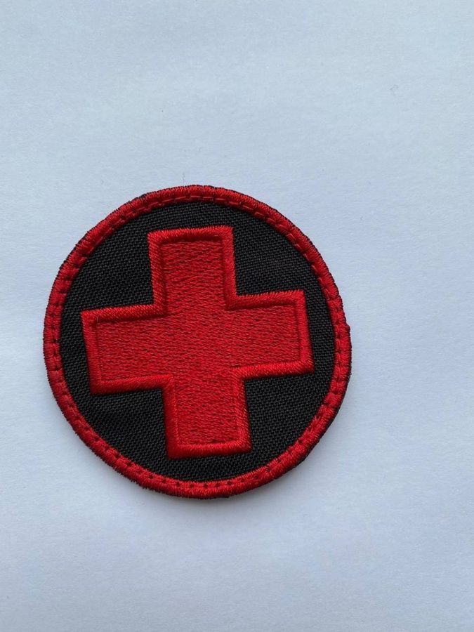 Шеврон-патч Медичний Хрест на липучці фото