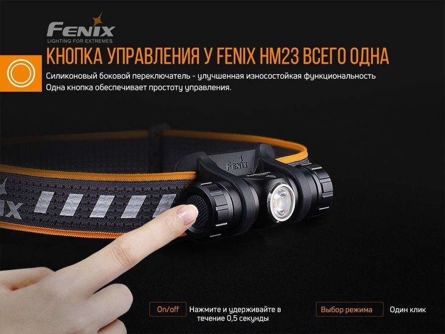 Ліхтар налобний Fenix HM23 фото