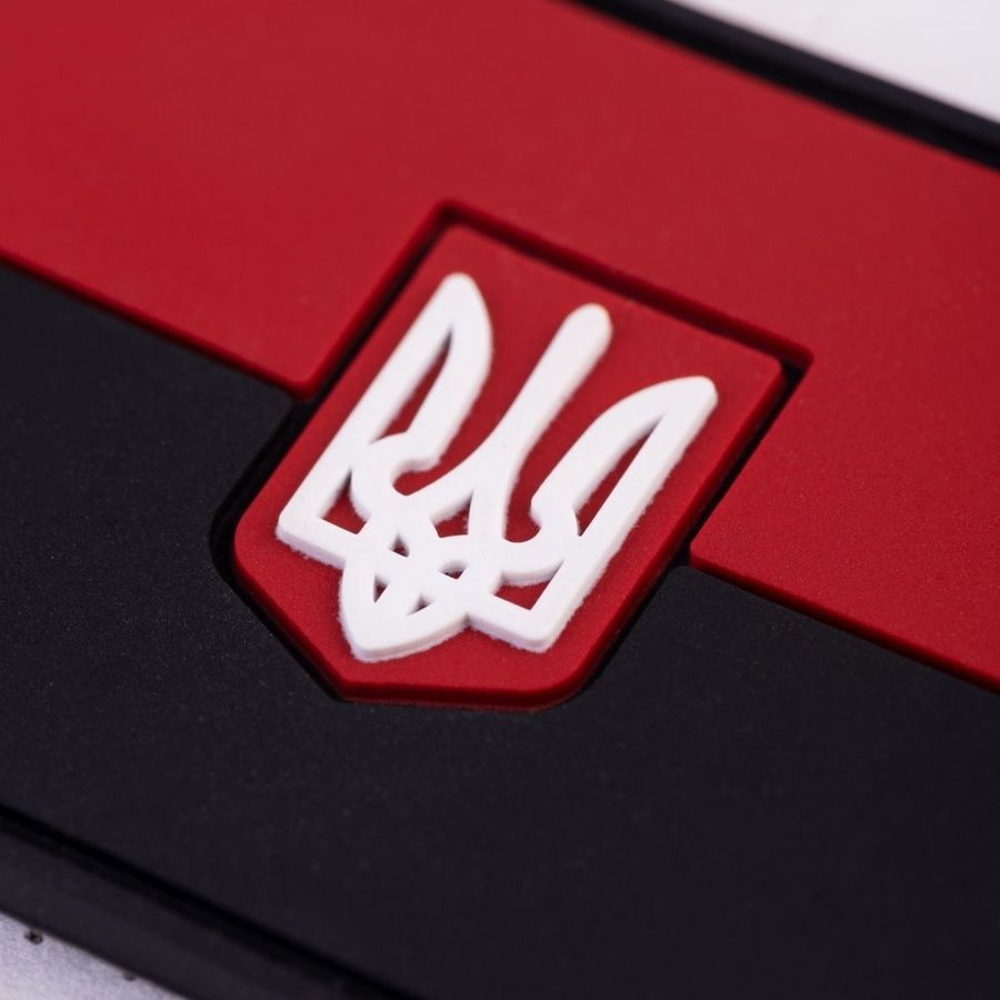 ПВХ патч (шеврон) "Прапор" червоний фото ПВХ патч (шеврон) "Прапор" червоний фото